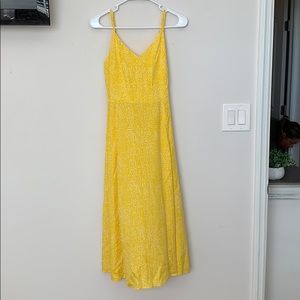 Yellow maxi dress